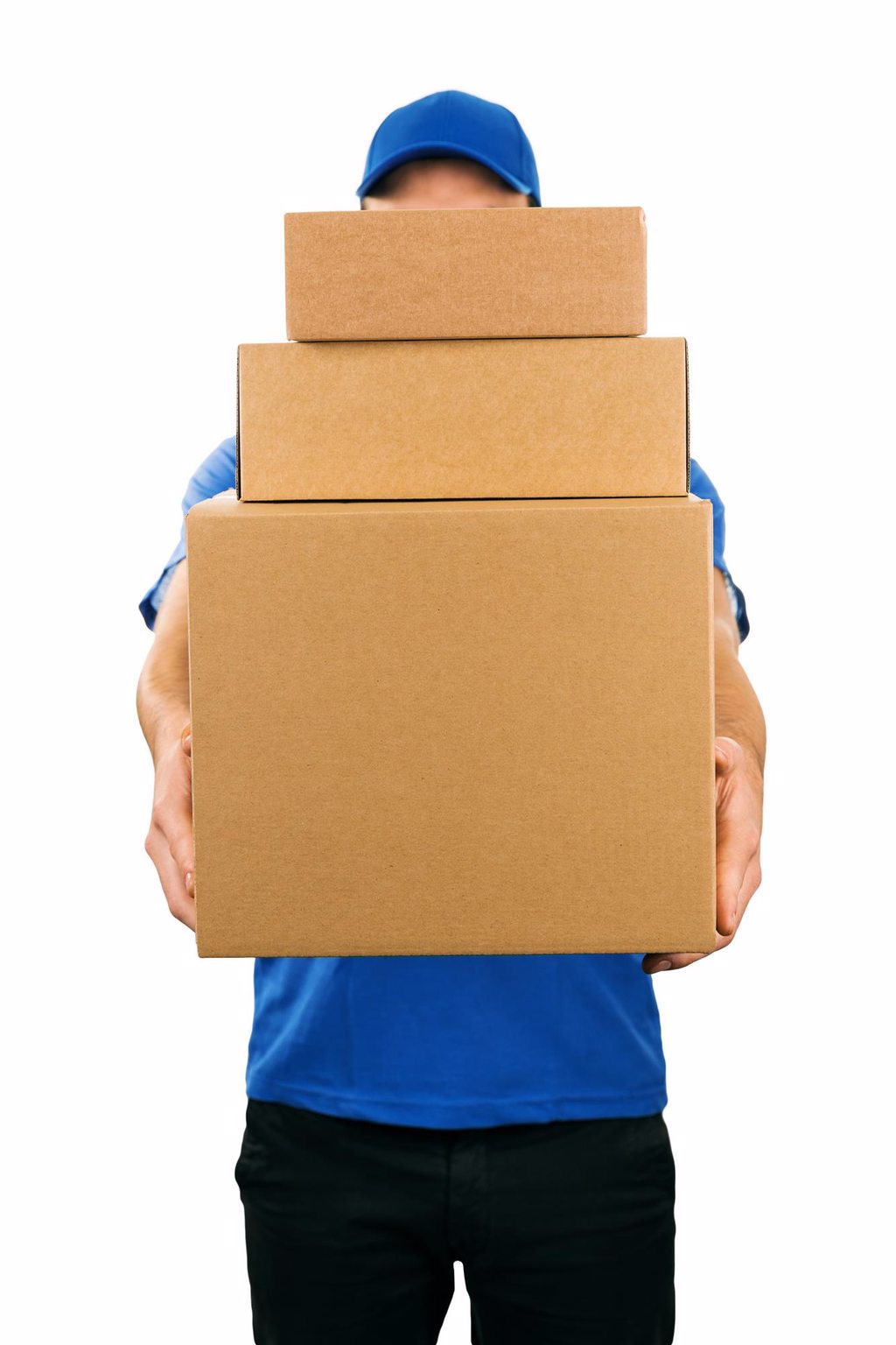 Person Holding Boxes